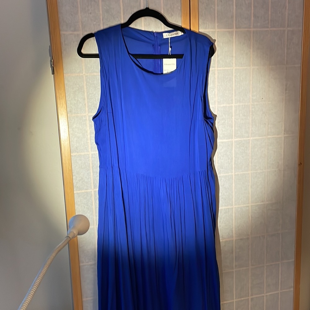NWT 🫶🏽Royal Blue Ruffle Maxi Dress